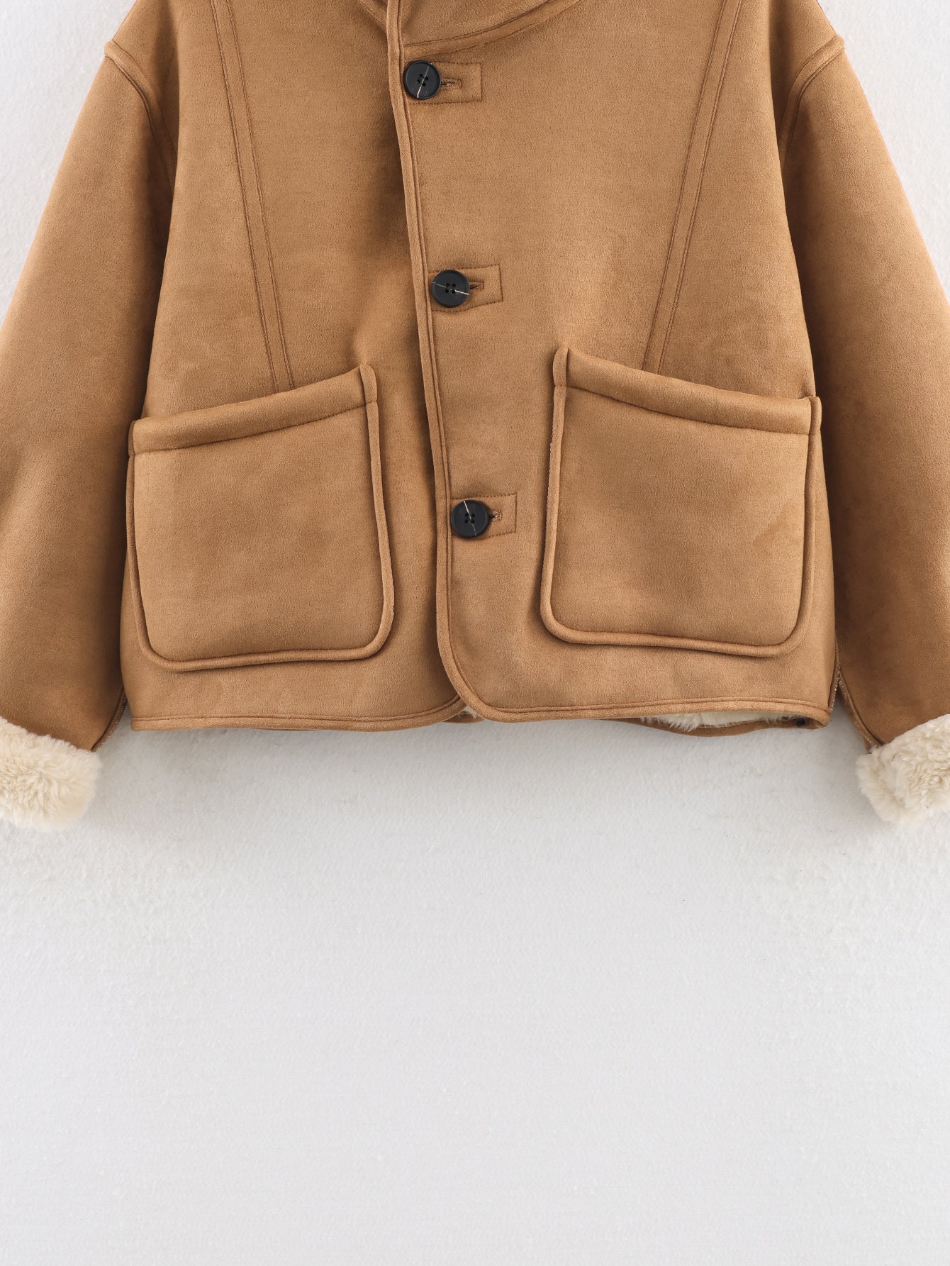 Women's double-sided wear fleece warm jacket Coat