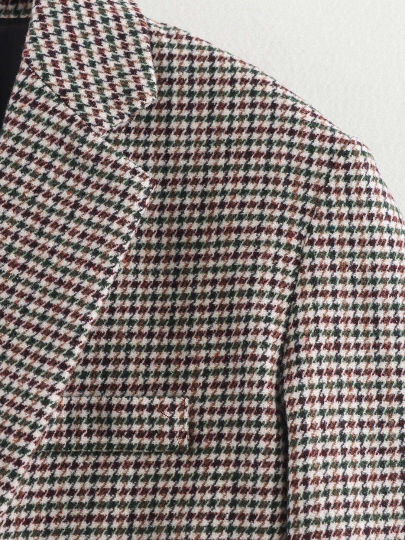Women's casual single breasted checkered Blazer Coat