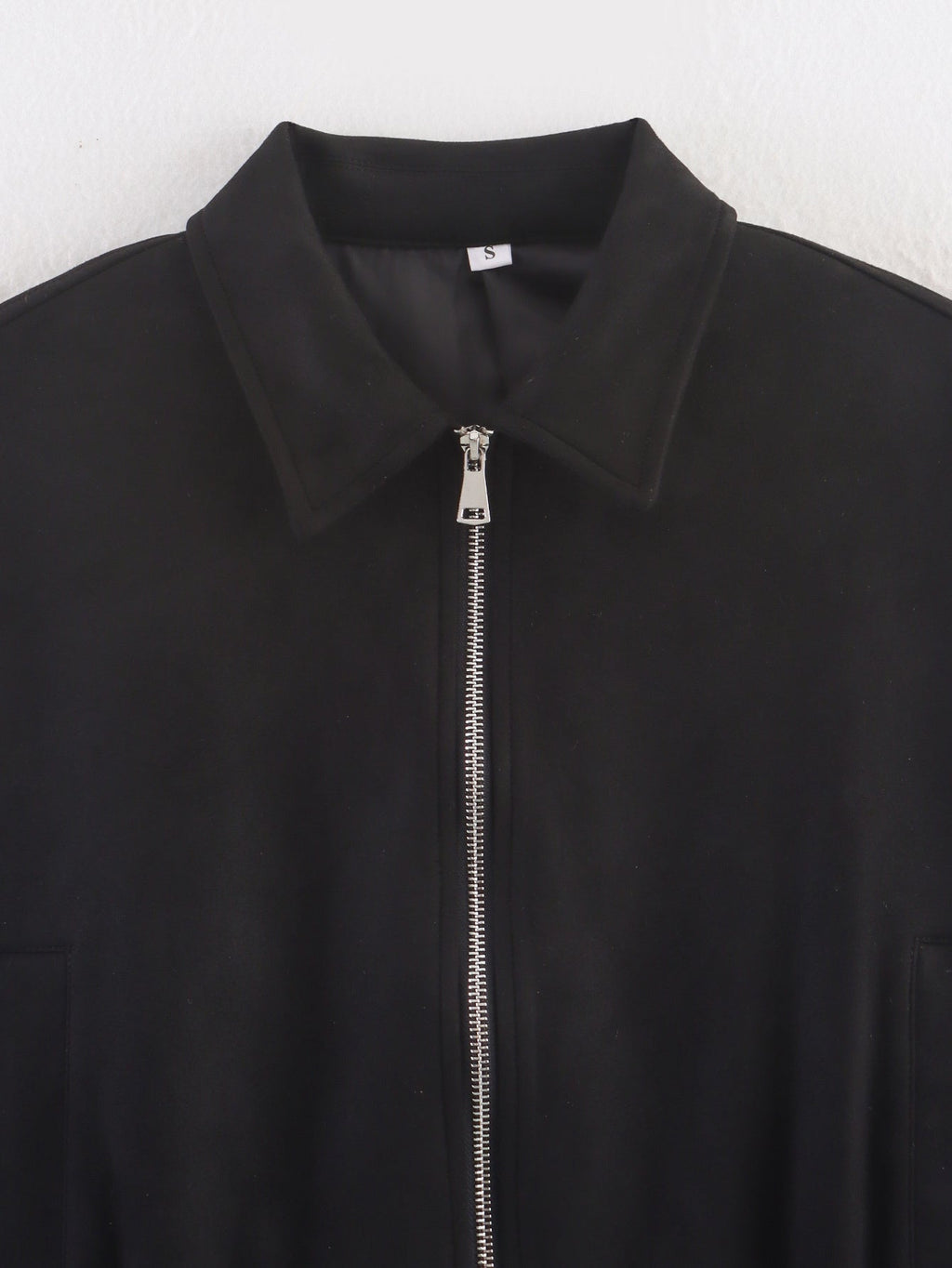 Women's new fashion short suede texture flight jacket Coat