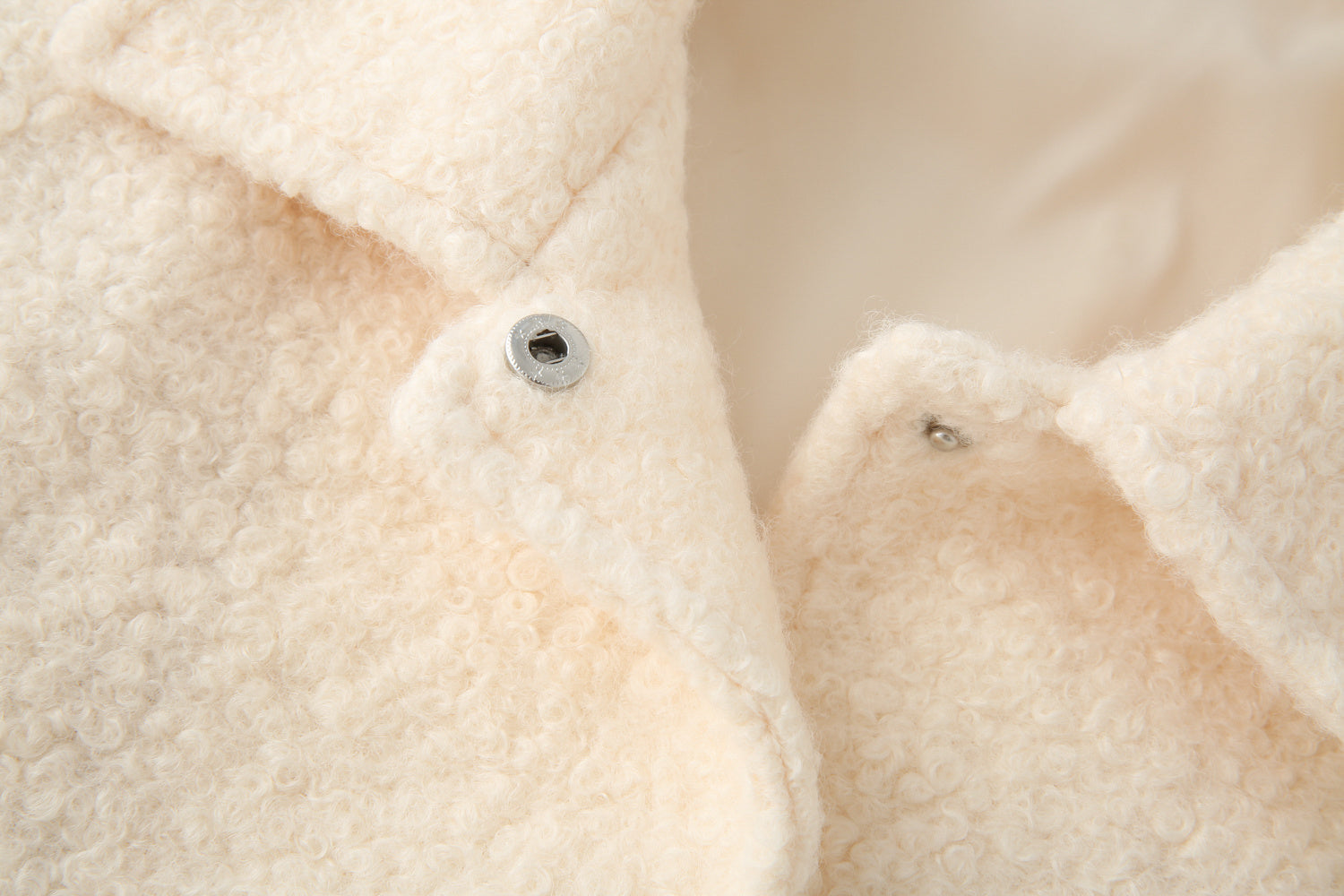 Women's loose Lapel casual woolen blend coat