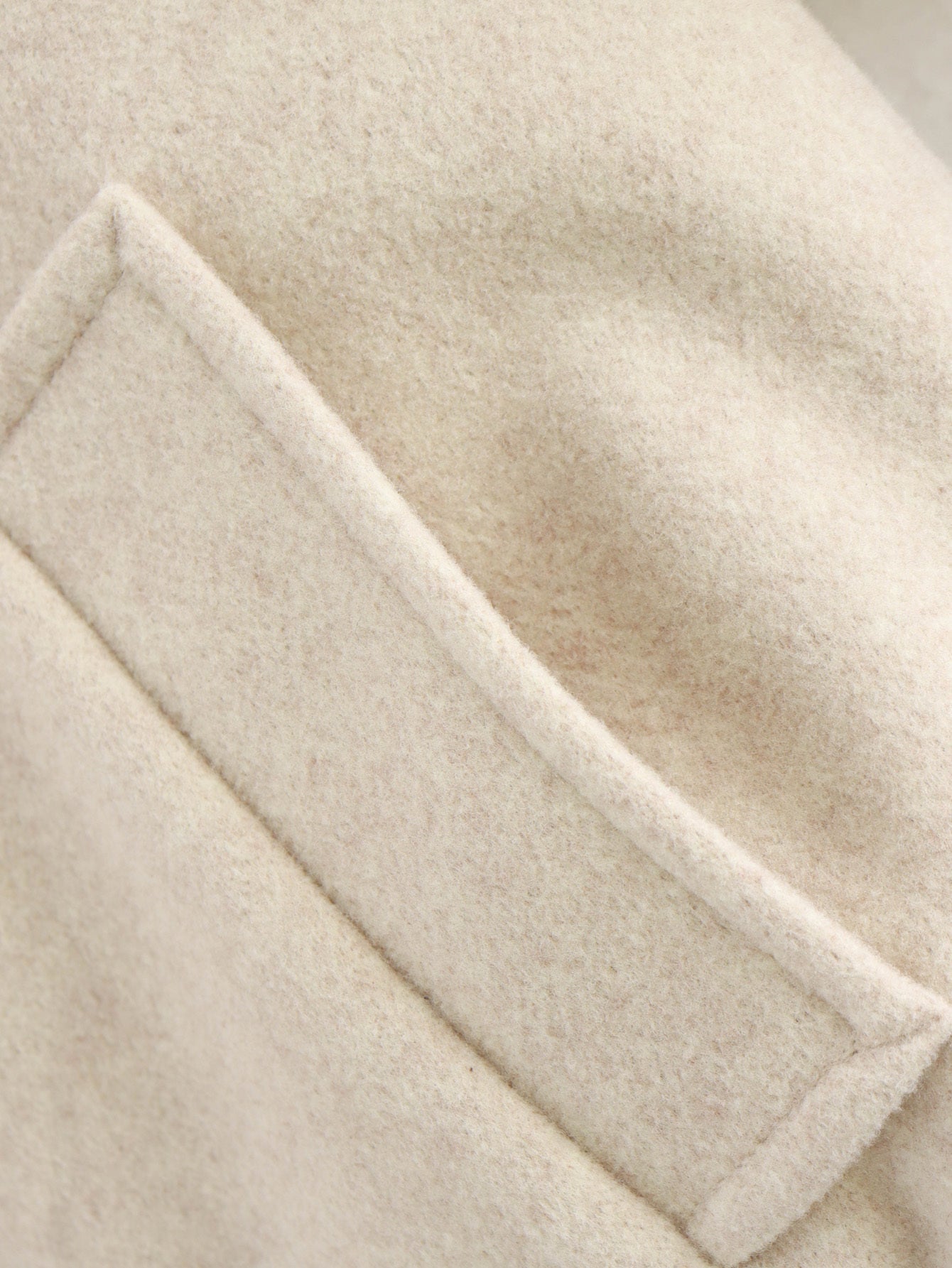 Women's short soft textured woolen jacket Coat