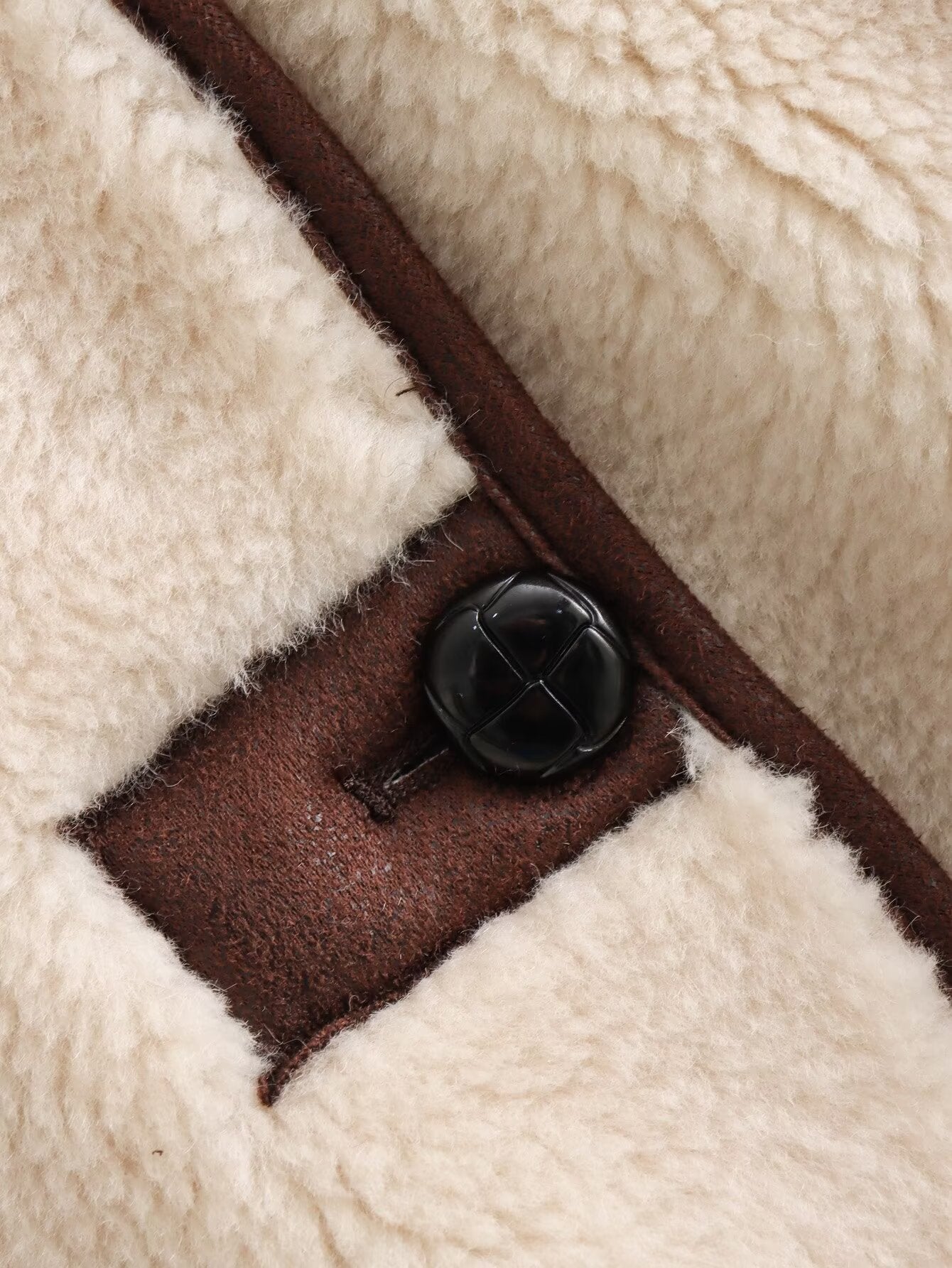 Women's loose standing collar warm fleece Coat